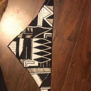 Hand beaded bandana necklace